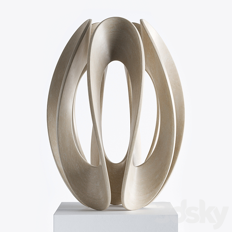 Abstract sculpture by Gianpietro Carlesso 3D Model