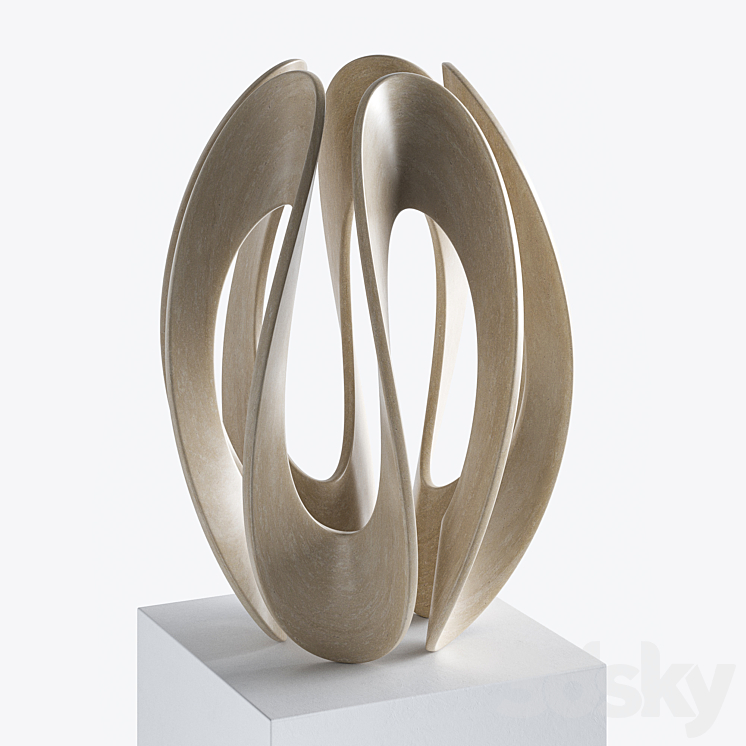 Abstract sculpture by Gianpietro Carlesso 3DS Max Model - thumbnail 2