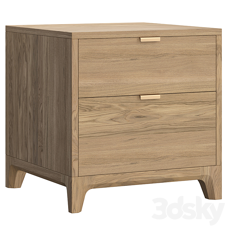 Case bedside table 3DS Max - thumbnail 1
