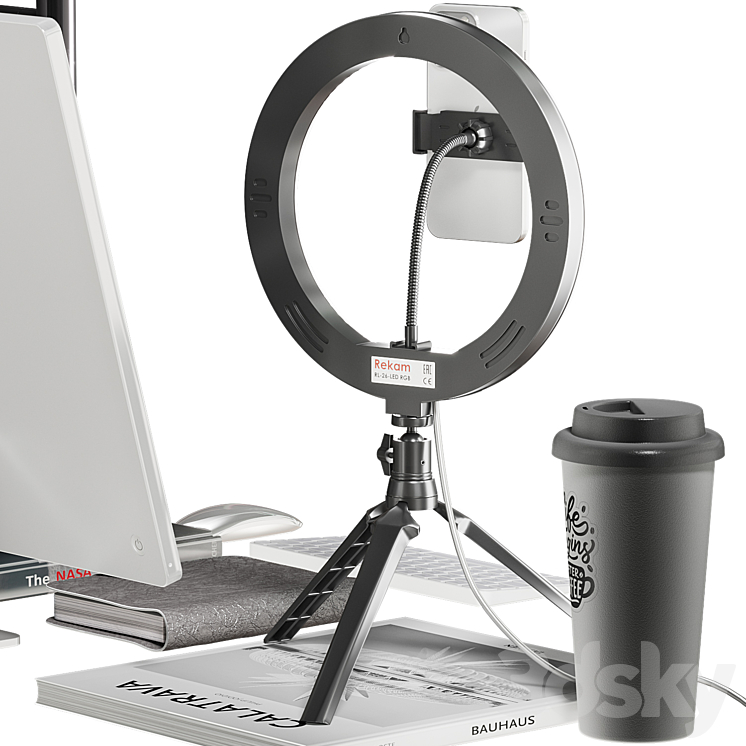 Workplace decor 051 3D Model Free