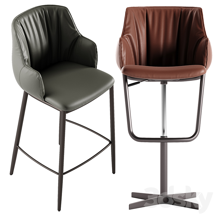 Cattelan Italia Rihanna barstool 3D Model Free