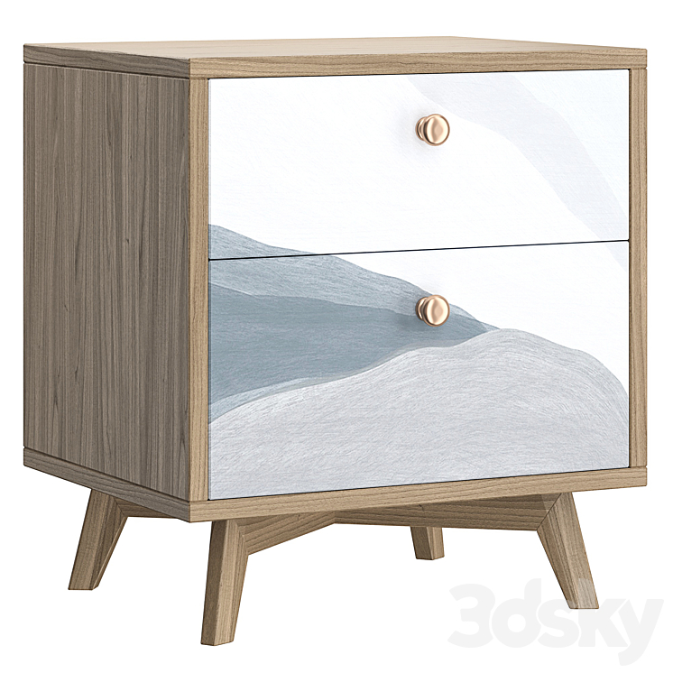 Bedside table Frame 3DS Max - thumbnail 1