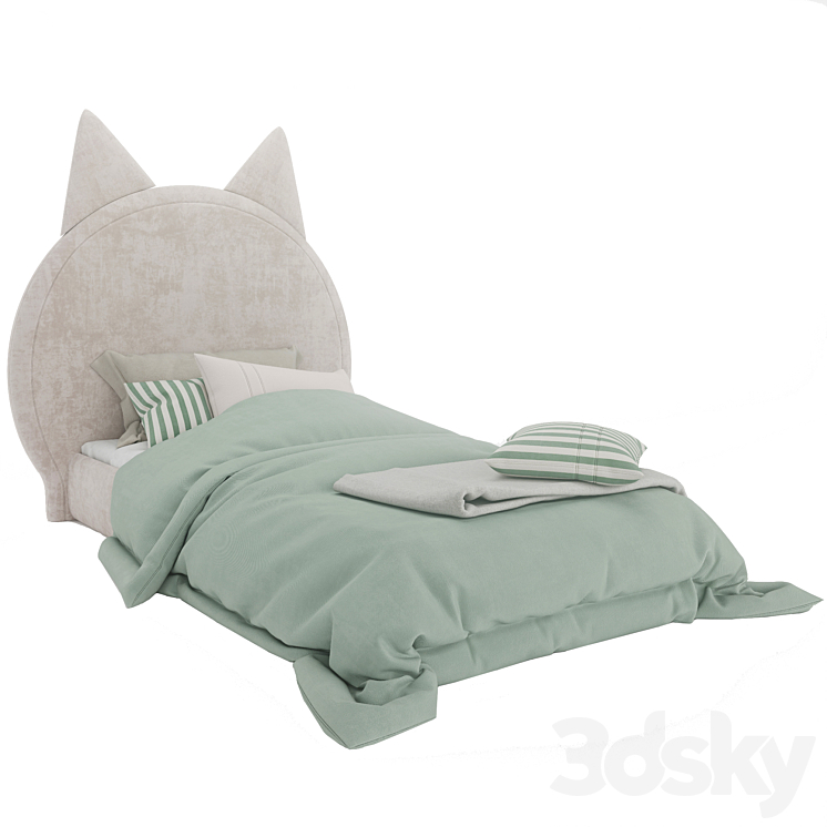 Bed Childroom 3DS Max Model - thumbnail 2