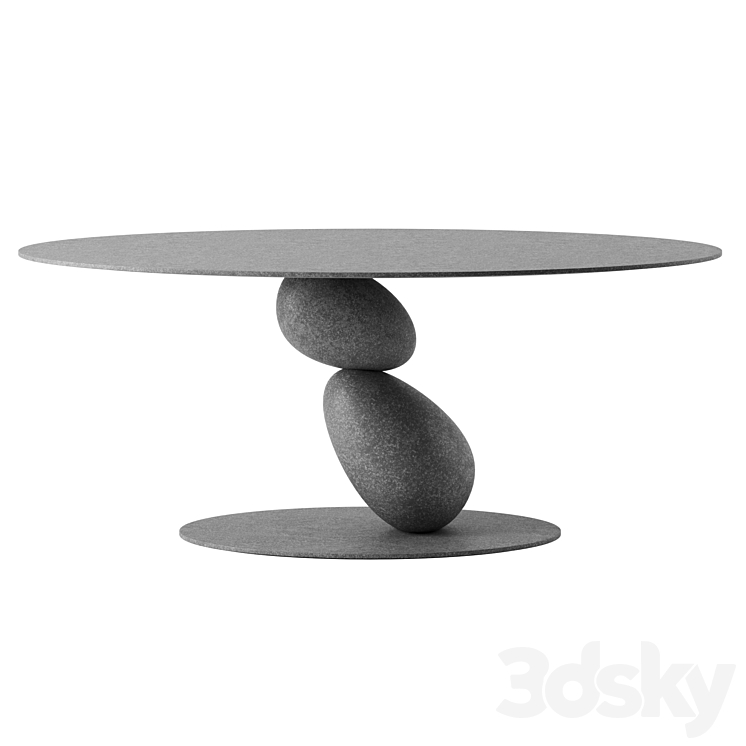 MATERA dining table by Mogg 3DS Max Model - thumbnail 1