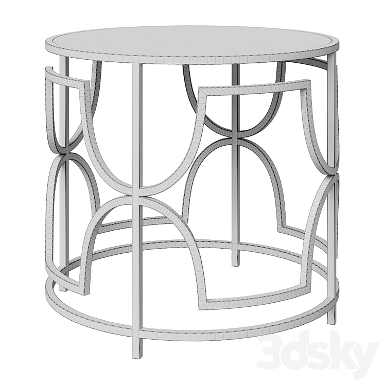 Sophie Circle Side Table Homeware 3DS Max Model - thumbnail 2