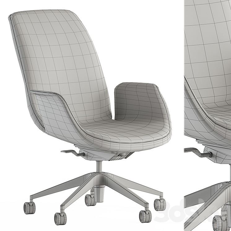 Office Chair – Set 20 3DS Max - thumbnail 2