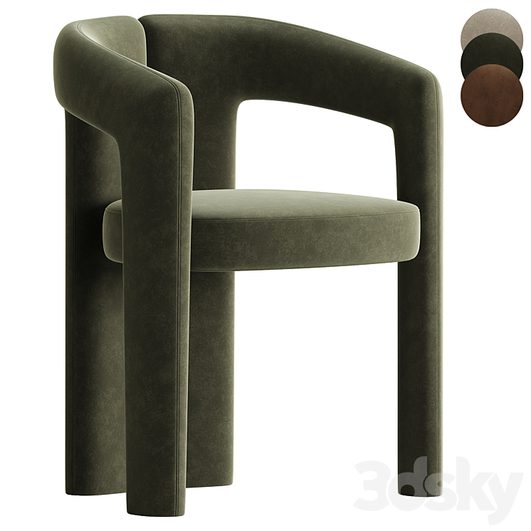 DUDET Chair 3DS Max - thumbnail 1