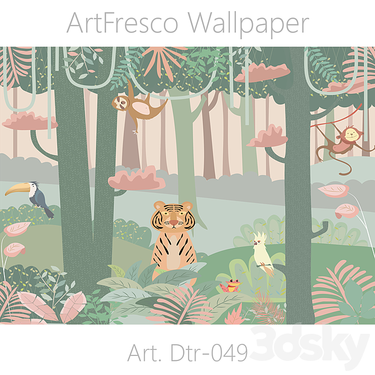 ArtFresco Wallpaper - Designer seamless wallpaper Art. Dtr-049 OM