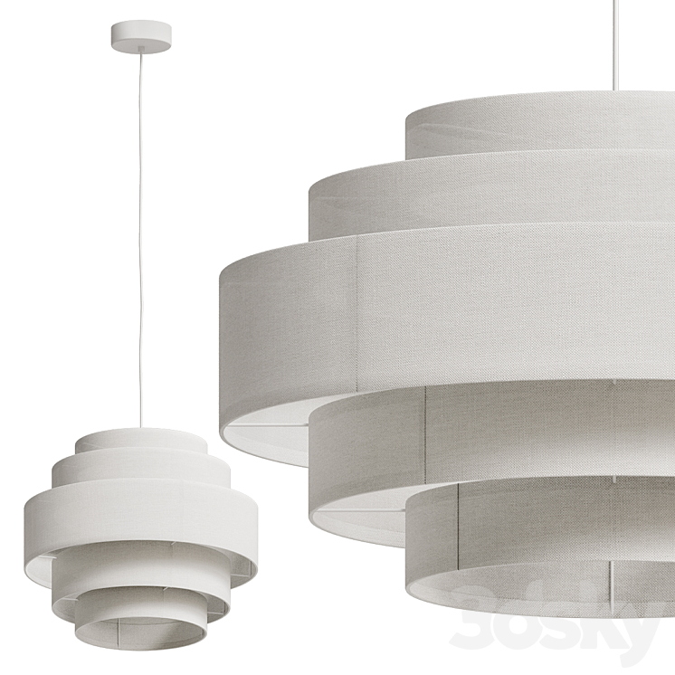Ellos Home Ceiling Lamps Miguel Two Size 3DS Max Model - thumbnail 2