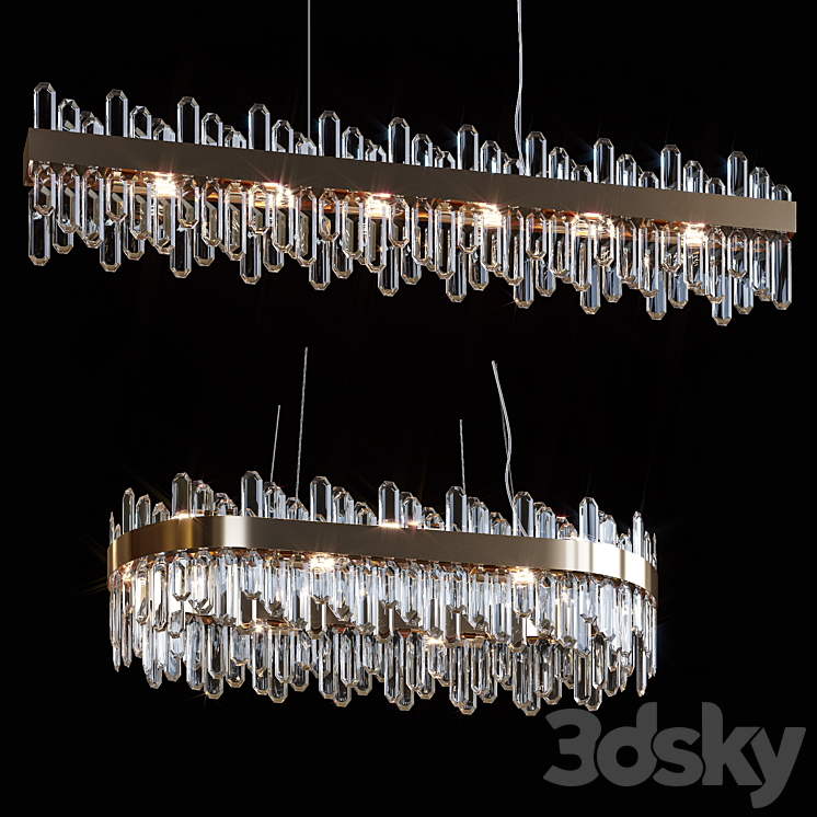 Pendant chandeliers VALERY by Lampatron 3DS Max - thumbnail 2