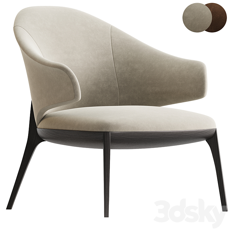 ERIKA Easy chair By HC28 Cosmo 3D Model