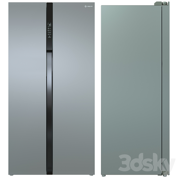 Refrigerator DEXP SBS510M - Kitchen appliance - 3D model