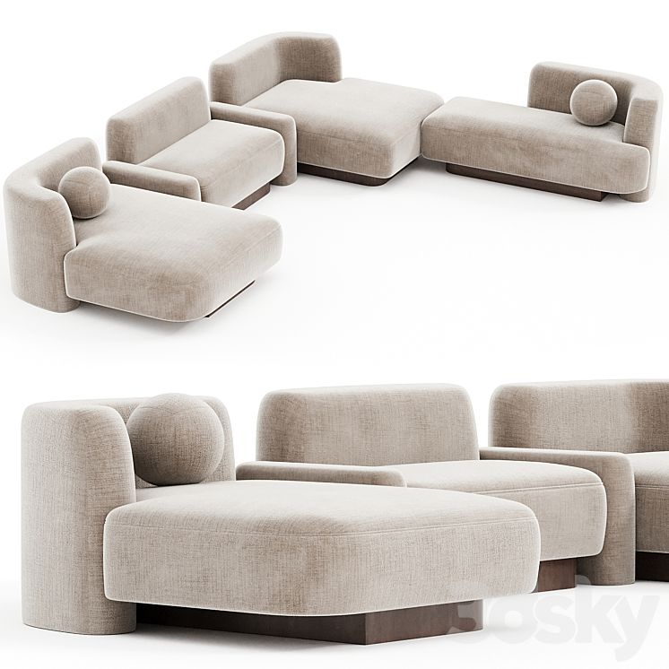 POP SOFA Delcourt Collection N3 3DS Max Model - thumbnail 1