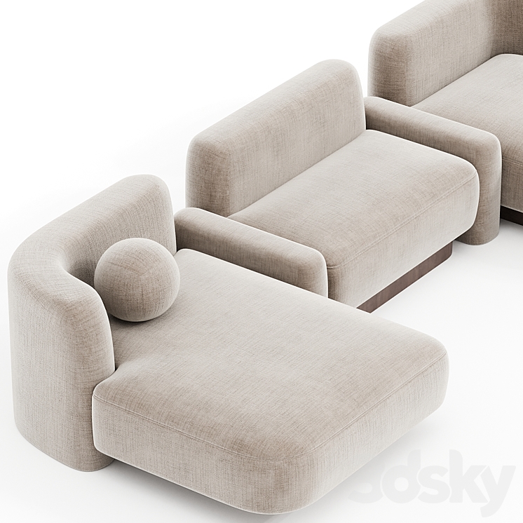 POP SOFA Delcourt Collection N3 3DS Max Model - thumbnail 2