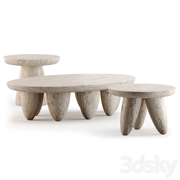 Lunarys Coffee Tables by Hommes 3DS Max - thumbnail 2