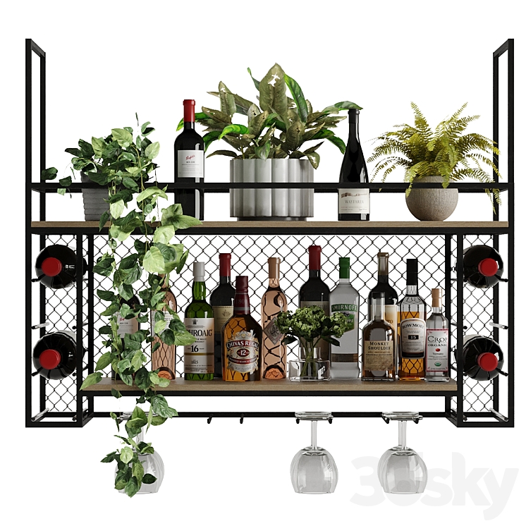 Bar 6 (Hanging Bar) 3D Model Free