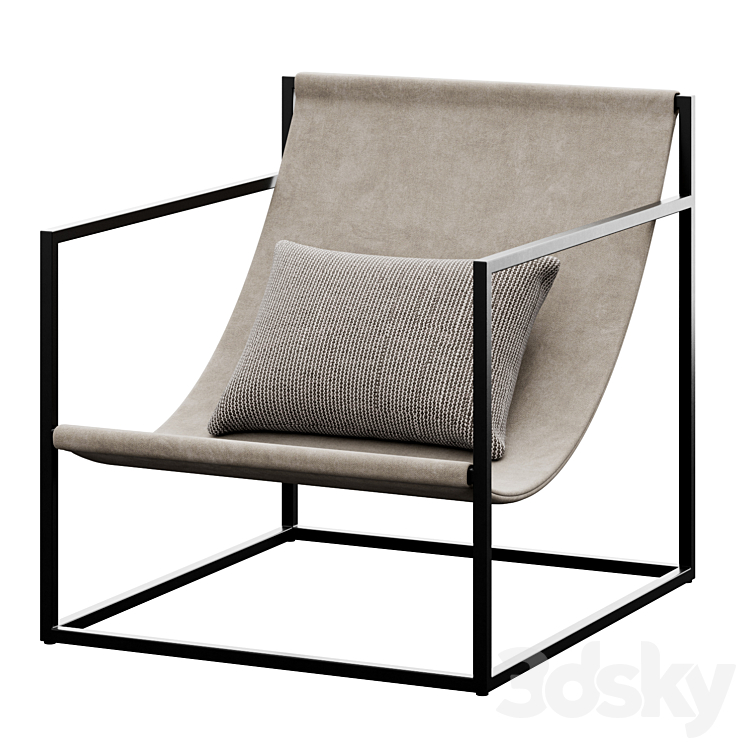 Lounge Sling Chair by FineRoomLiving 3DS Max - thumbnail 2