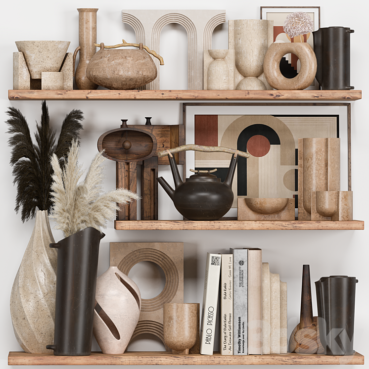 Decorative Set Rustic style 08 Free Download