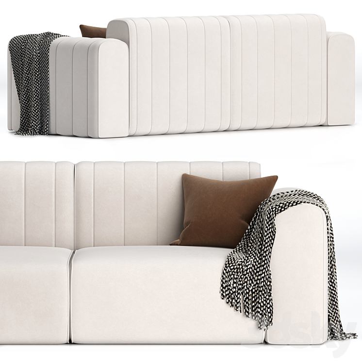 RIFF 2 seater sofa By NORR11 3DS Max Model - thumbnail 2