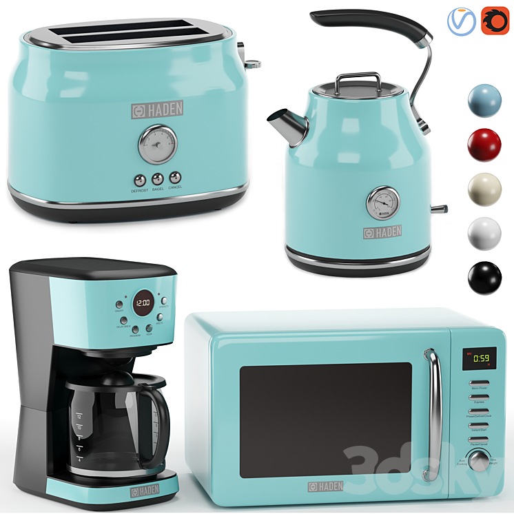 HADEN kitchen appliances 03 Kitchen appliance 3D model