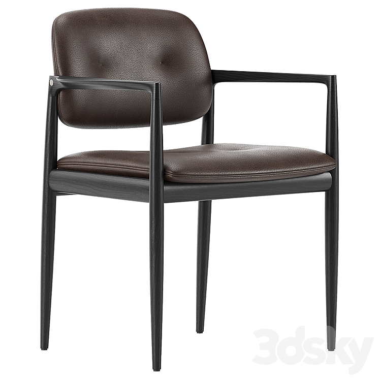Yoko Dining Chair \/ Minotti 3DS Max Model - thumbnail 1
