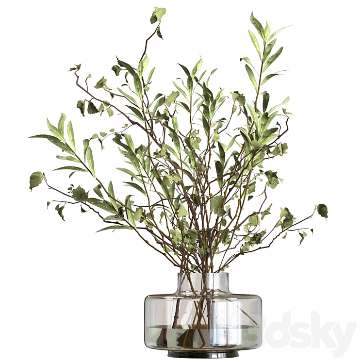 Bouquet of branches 3DS Max Model - thumbnail 2
