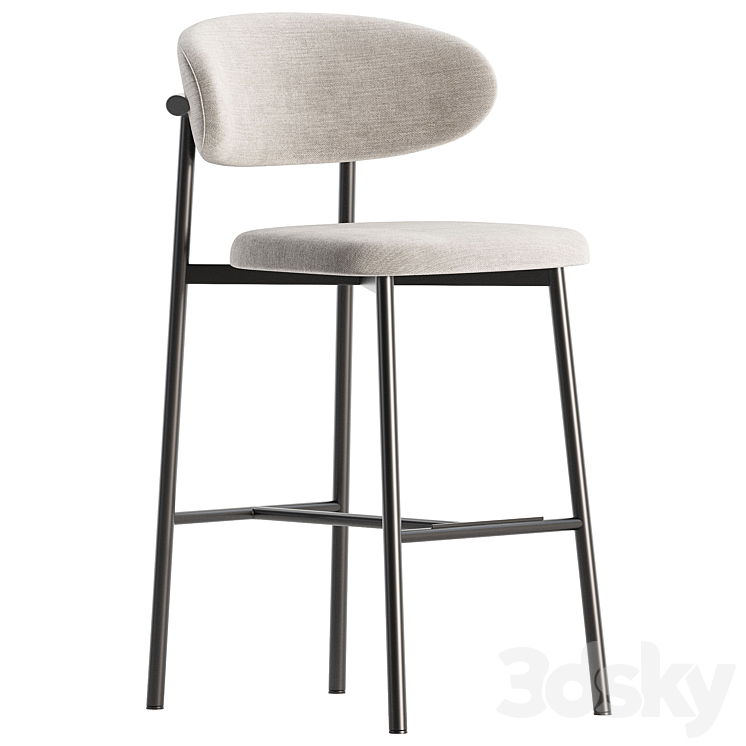 Oleandro stool by Calligaris 3DS Max Model - thumbnail 2