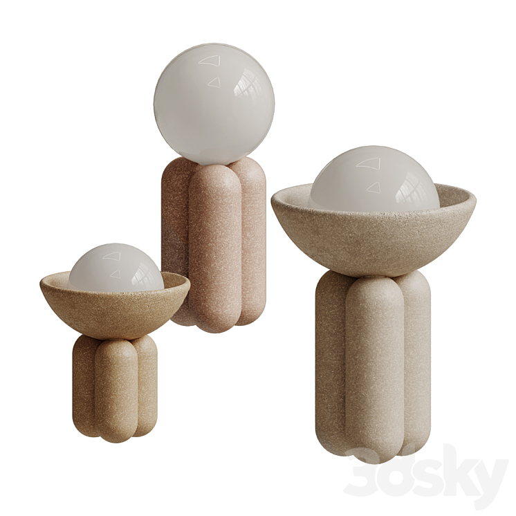 Half Sphere Lamp By Lisa Allegra 3D Model Free