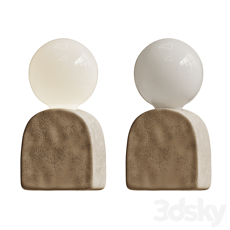 Handmade Mima Table Lamp - Pendant light - 3D model