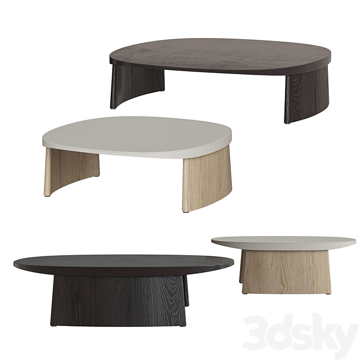 Molteni&C Cleo Coffee tables 3DS Max Model - thumbnail 2