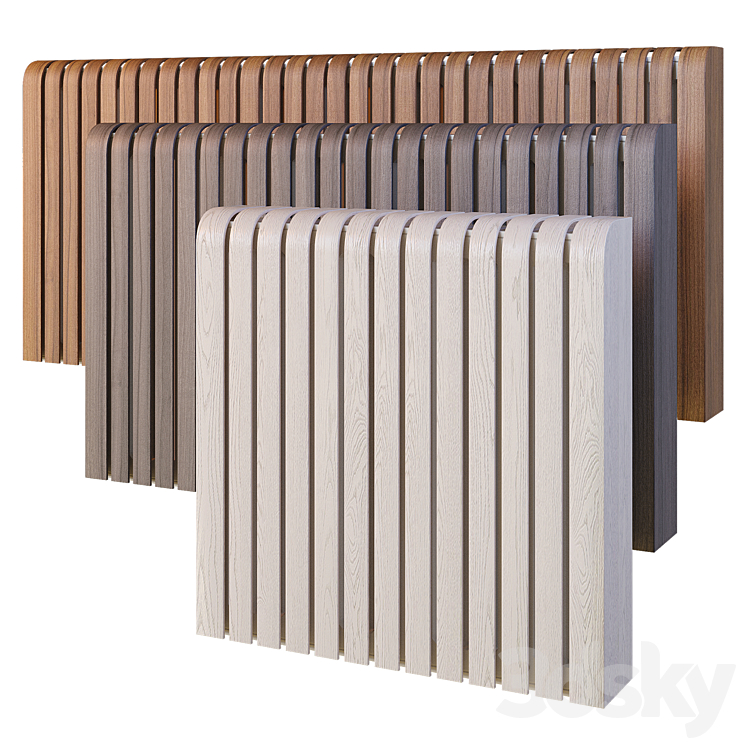 Radius screens for heating radiators 3D Model