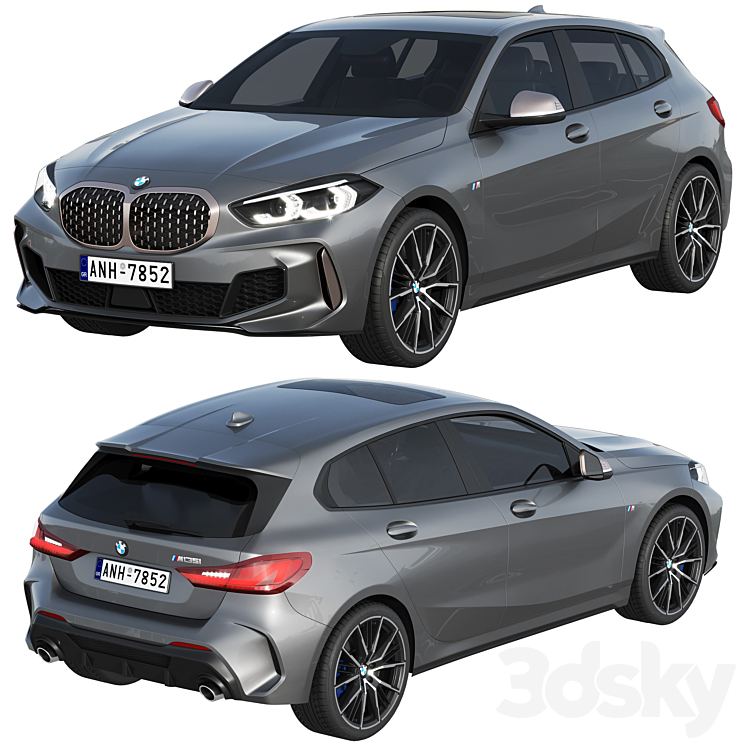 BMW M135i 2022 3D Model