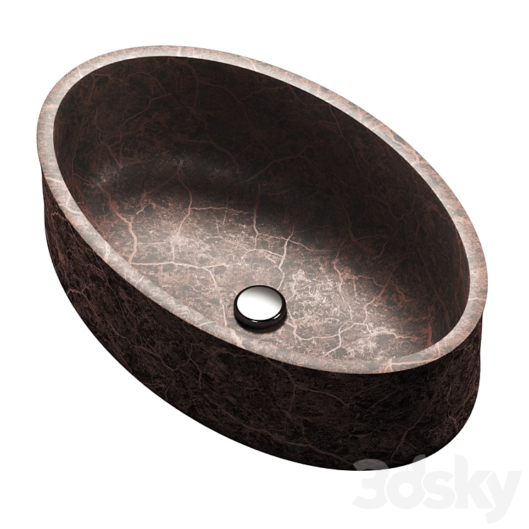 Stone sink(model:4427277_Oval_Vray,Corona)