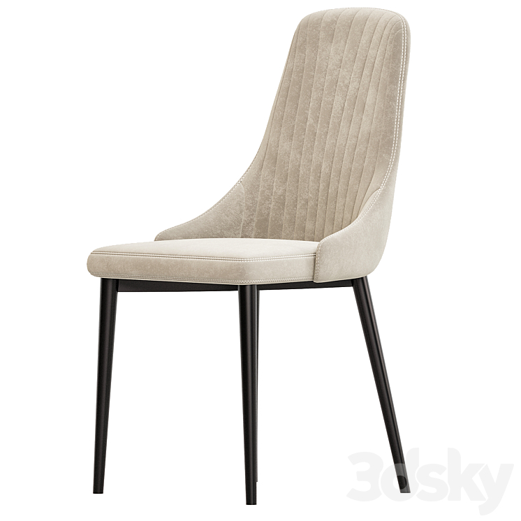 Kora beige CHAIR 3D Model Free