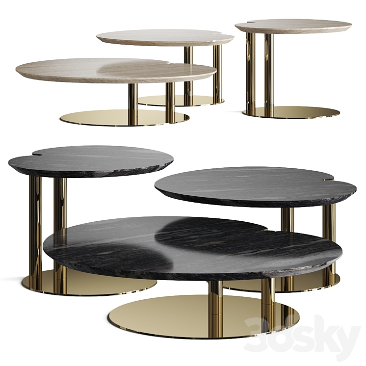 Roberto Cavalli Paje Coffee Tables - Table - 3D model