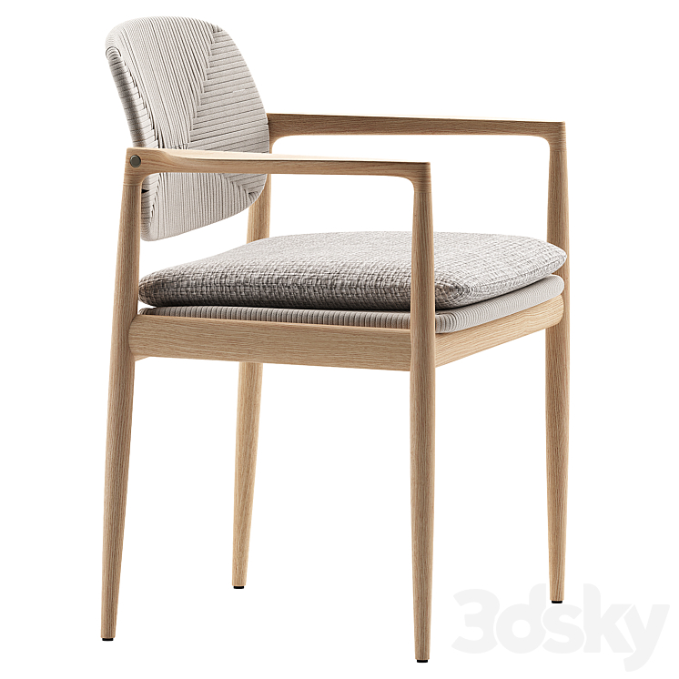 Yoko Outdoor Chair \/ Minotti 3DS Max Model - thumbnail 2