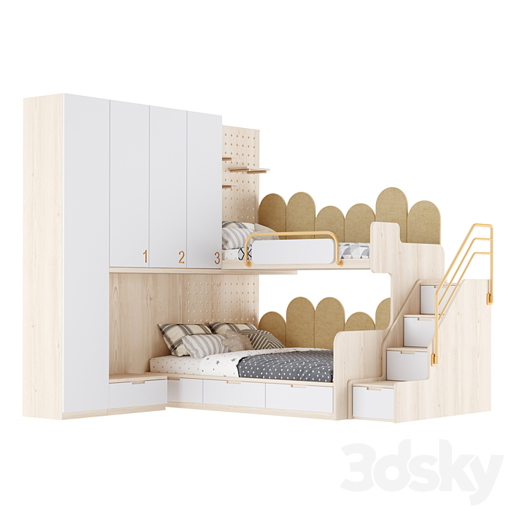 Children's furniture set 33 3D Model