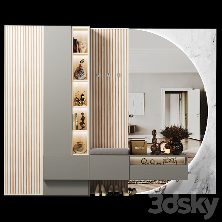 hallway composition 41 3D Model