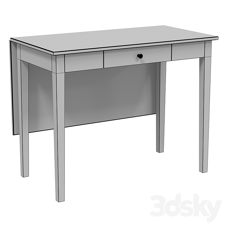 IKEA IDANÄS IDANES Table with folding board Table 3D model