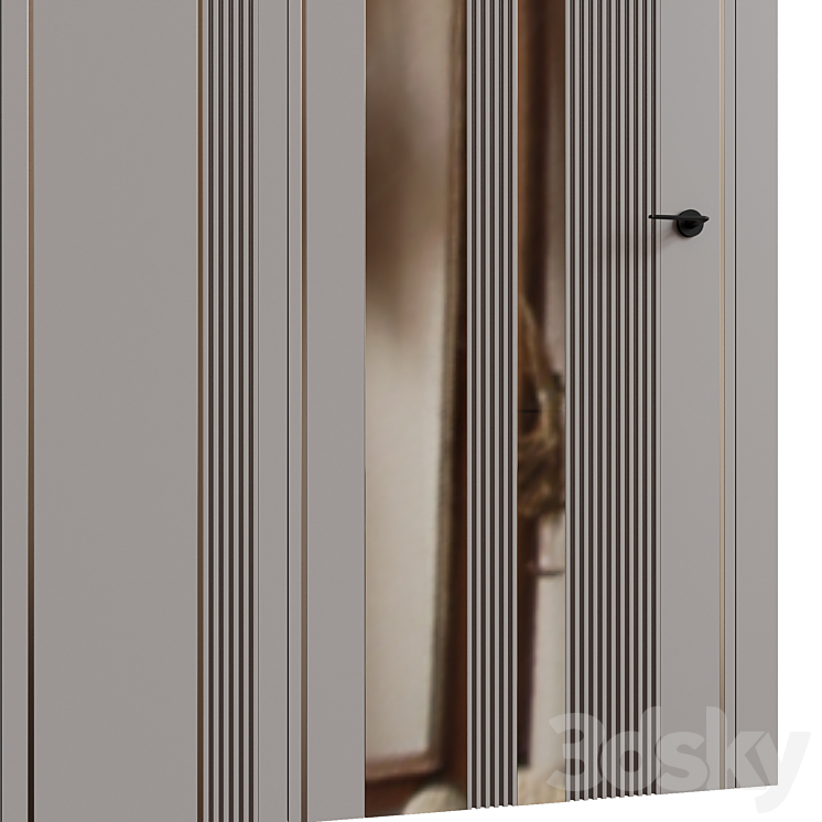 Door panel 001 3D Model Free