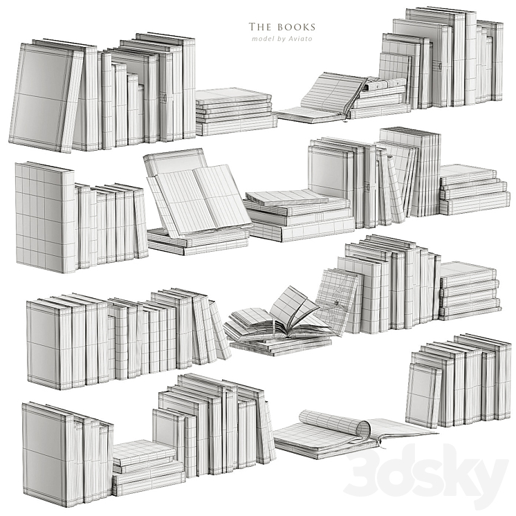The books - Books - 3D model