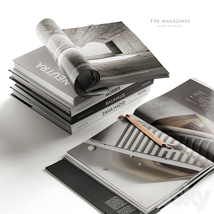 The magazines 3DS Max Model - thumbnail 2