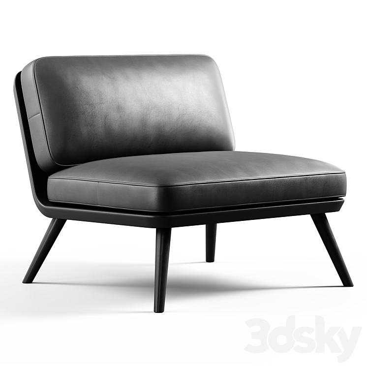 Fredericia – Spine Lounge Suite Chair 3DS Max Model - thumbnail 1