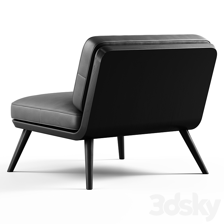 Fredericia – Spine Lounge Suite Chair 3DS Max Model - thumbnail 2