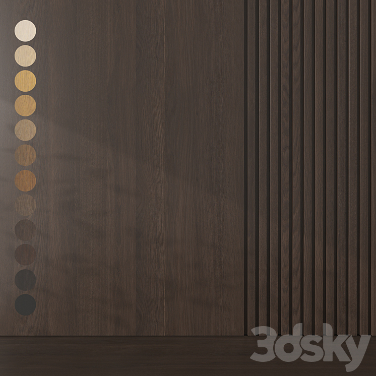 Oak texture 075 3D Model