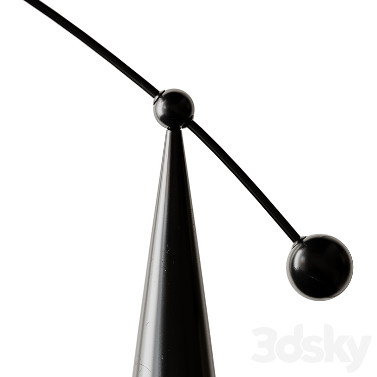 Bubbly Nordic Style Standing Lamp 3DS Max Model - thumbnail 2
