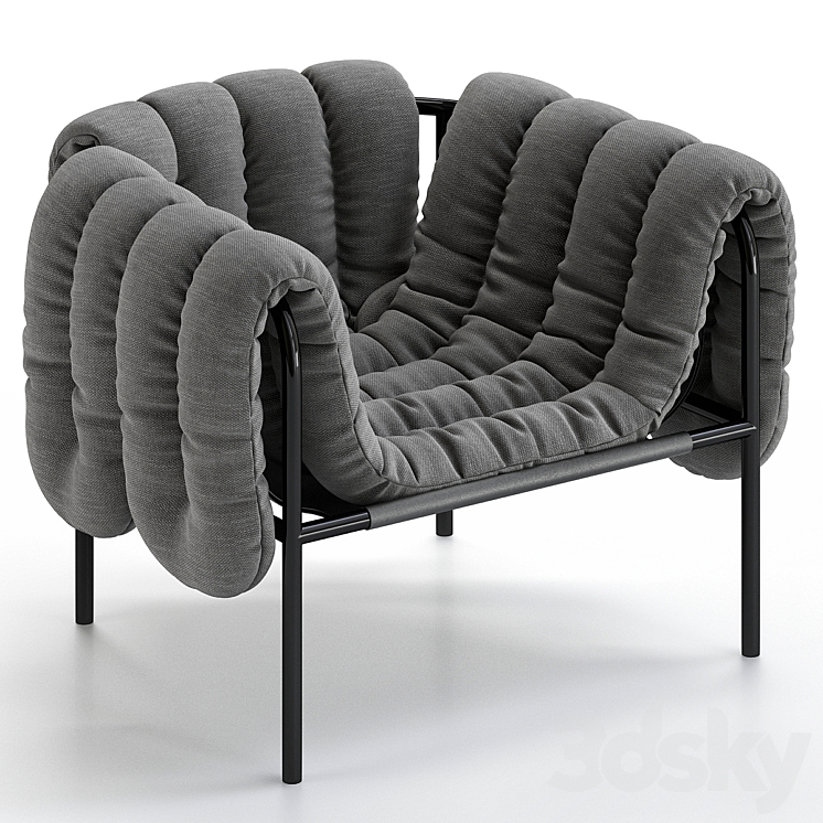 Puffy Lounge Chair 3DS Max - thumbnail 1