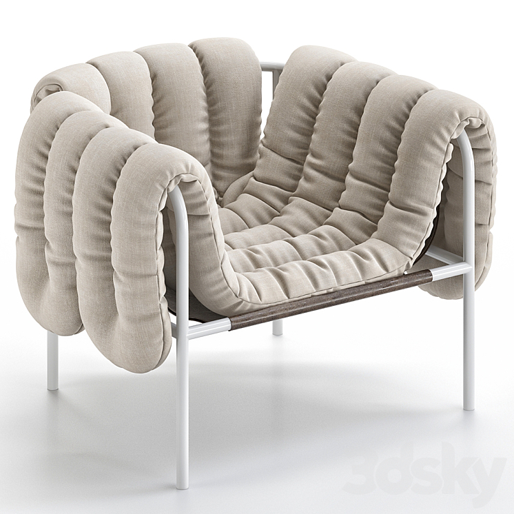 Puffy Lounge Chair 3DS Max - thumbnail 2