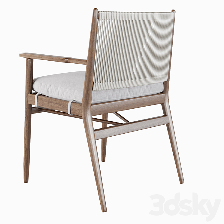 Oakmont Outdoor Dining Arm Chair Chair 3D model