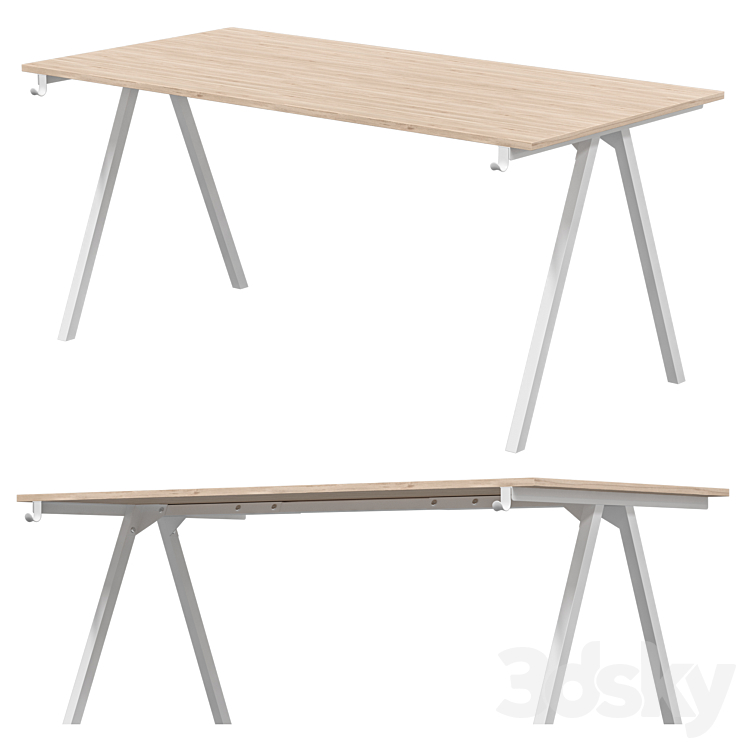 IKEA – TROTTEN Desk 3DS Max Model - thumbnail 1
